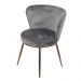 Cadeira Nanda base Cobre - Cinza