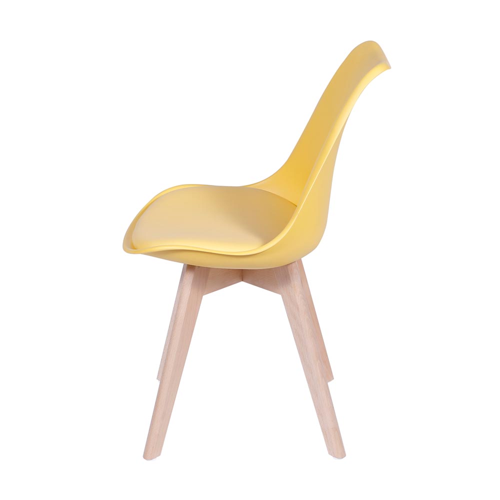 Cadeira Saarinen Wood - Amarela
