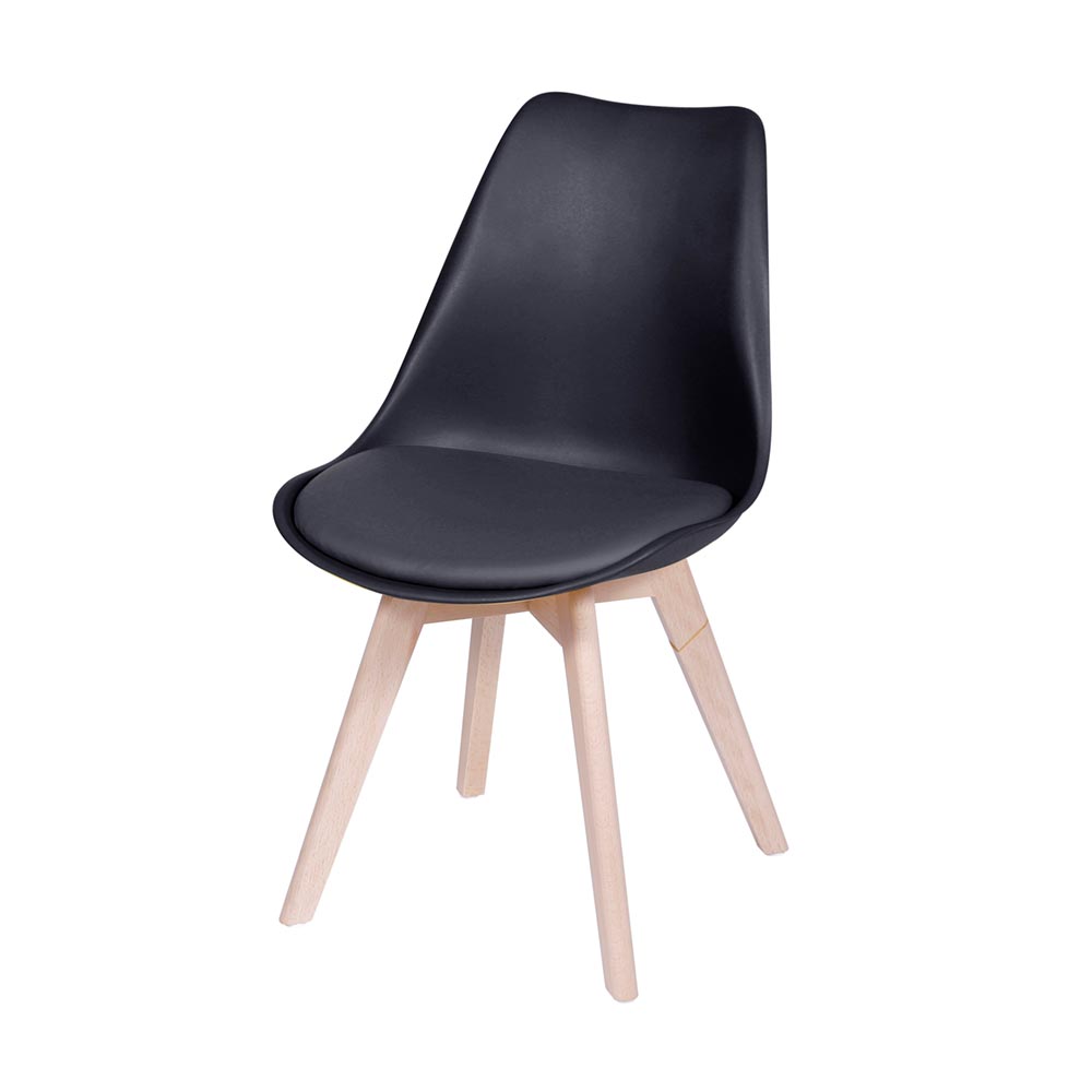 Cadeira Saarinen Wood - Preta