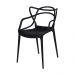 Cadeira Sala de Jantar C/ Braço 54X43X83,5Cm Preto