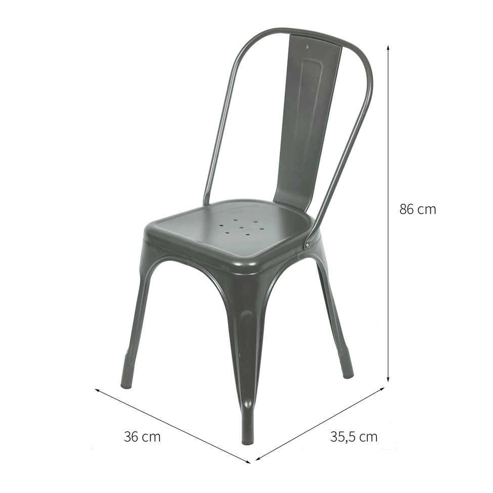 Cadeira Titan Cinza Escuro