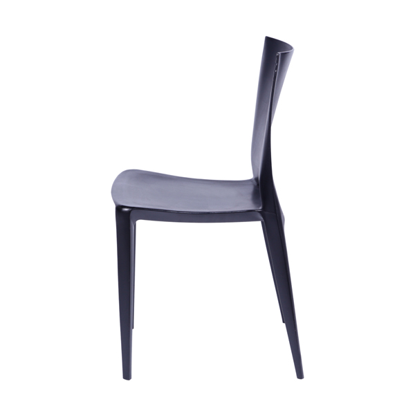 Cadeira Zoe Sala De Jantar Polipropileno 44,5X42X84Cm Preto