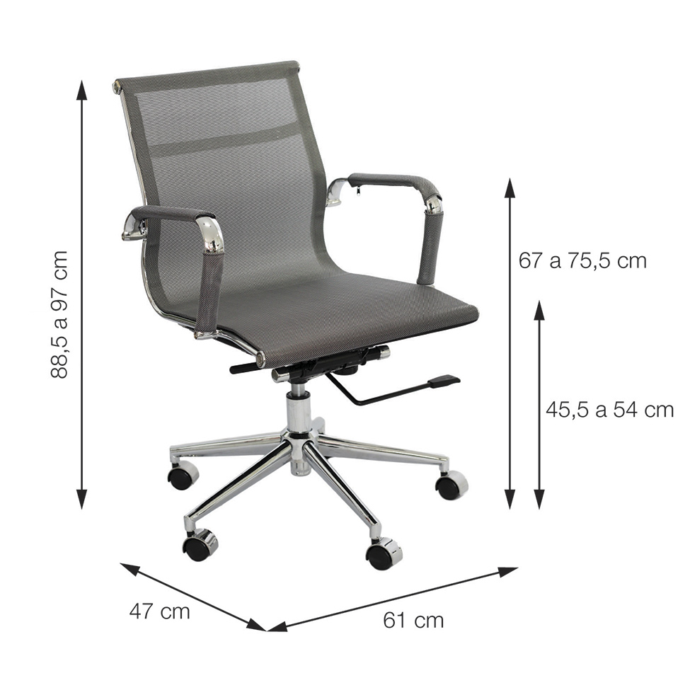 Cadeira de Escritório Diretor Eames I Cobre