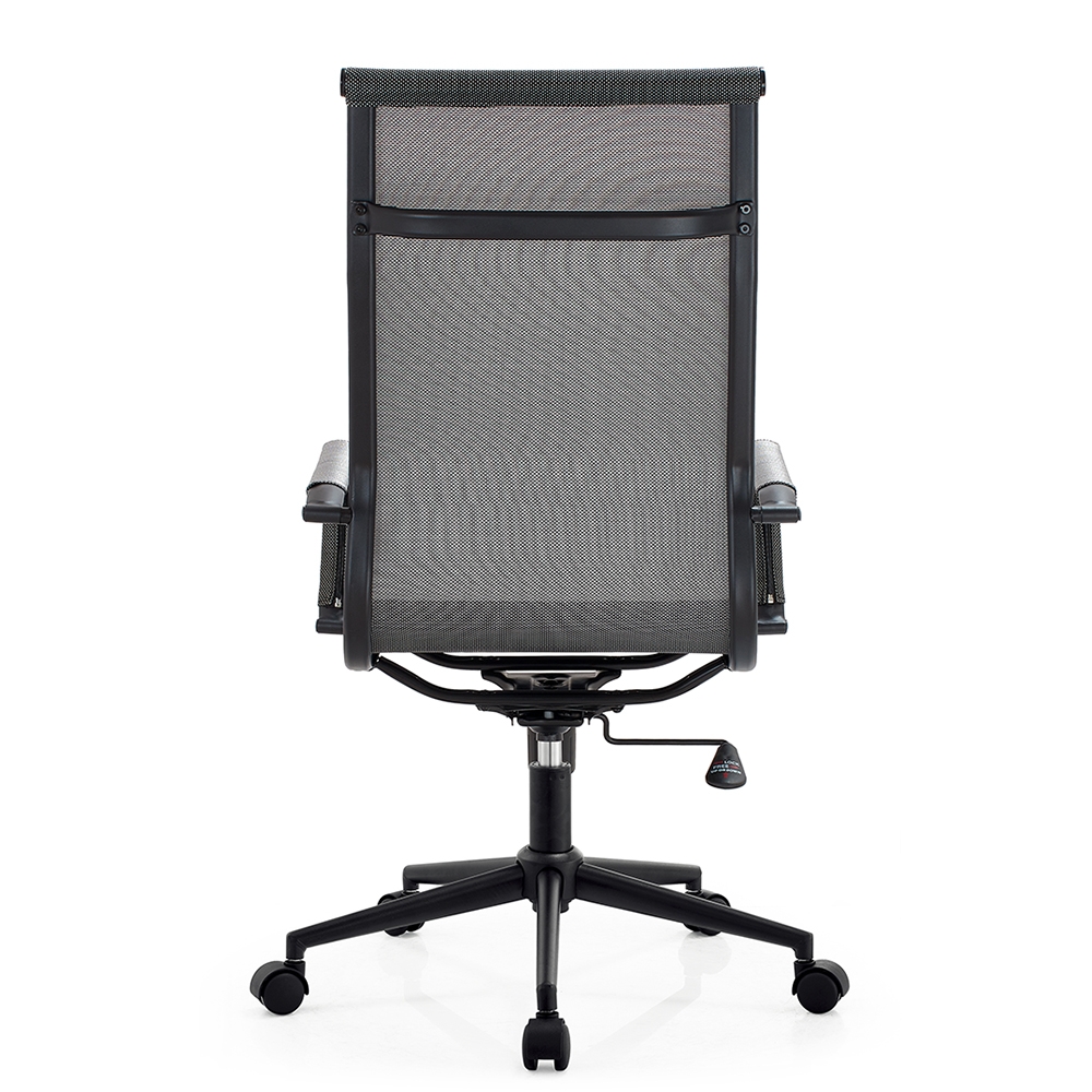 Cadeira de Escritório Eames Dark Esteirinha Alta Tela - Cinza
