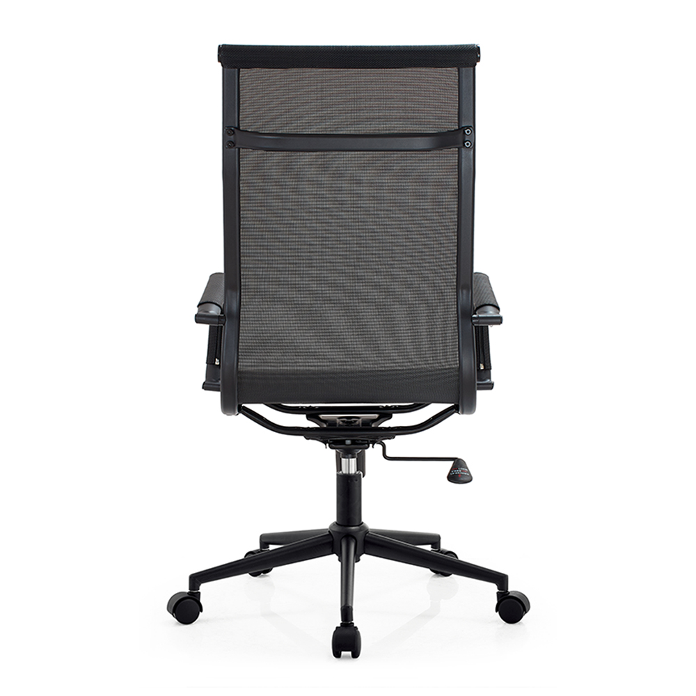 Cadeira de Escritório Eames Dark Esteirinha Alta Tela - Preta