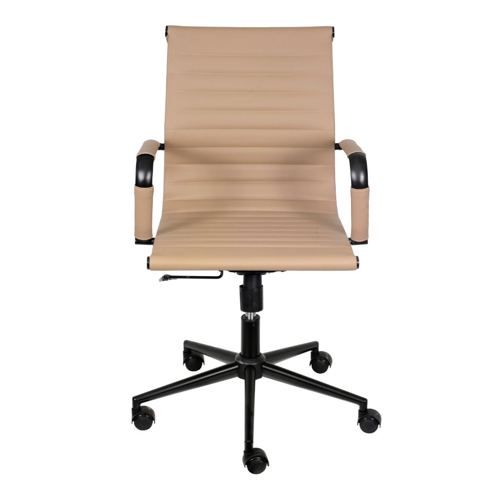 Cadeira de Escritório Eames Dark Esteirinha Baixa - Caramelo