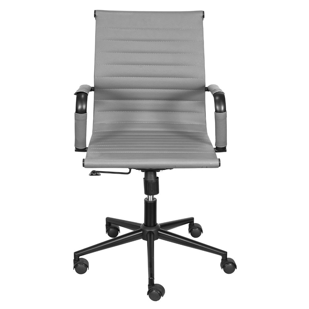 Cadeira de Escritório Eames Dark Esteirinha Baixa - Cinza