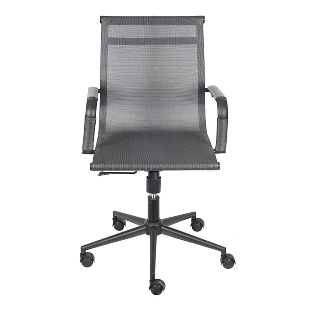 Cadeira de Escritório Eames Dark Esteirinha Baixa Tela - Cinza