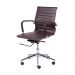 Cadeira de Escritório Eames Esteirinha Baixa - PU Café