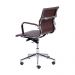 Cadeira de Escritório Eames Esteirinha Baixa - PU Café