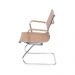 Cadeira de Escritório Eames Esteirinha Baixa Fixa - Caramelo Retro