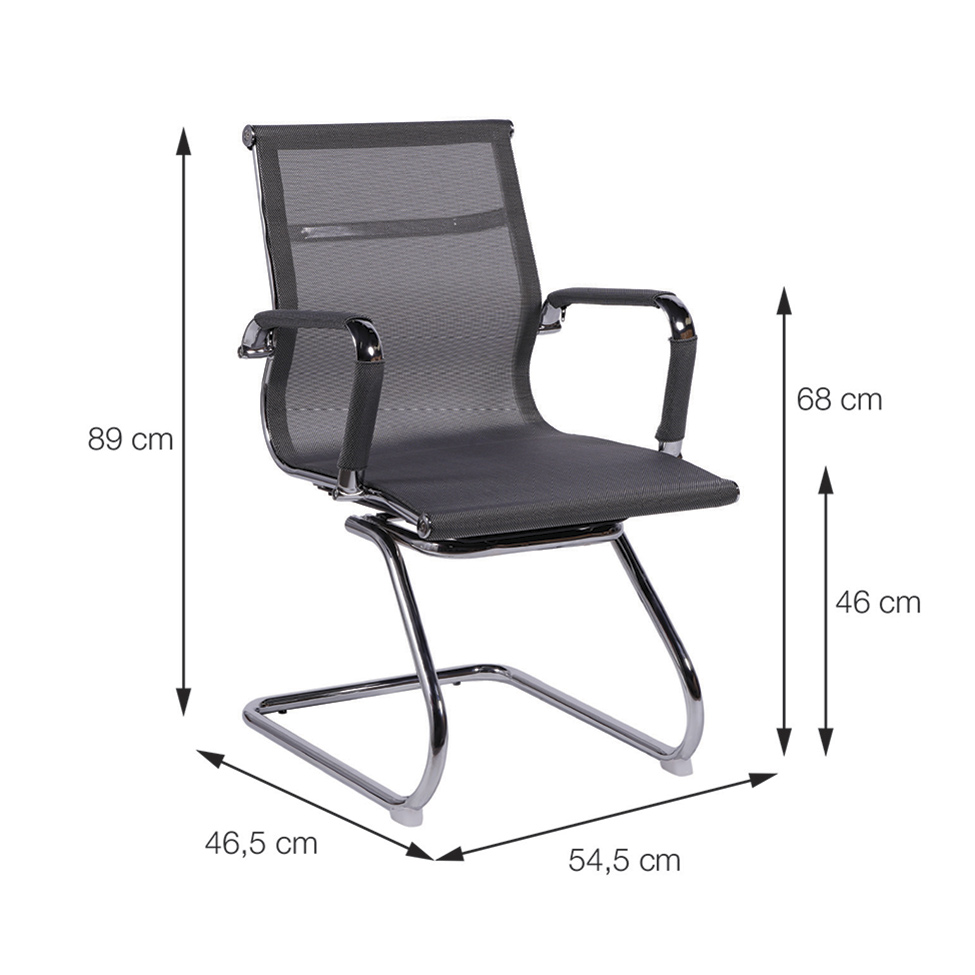 Cadeira de Escritório Interlocutor Eames II Cinza