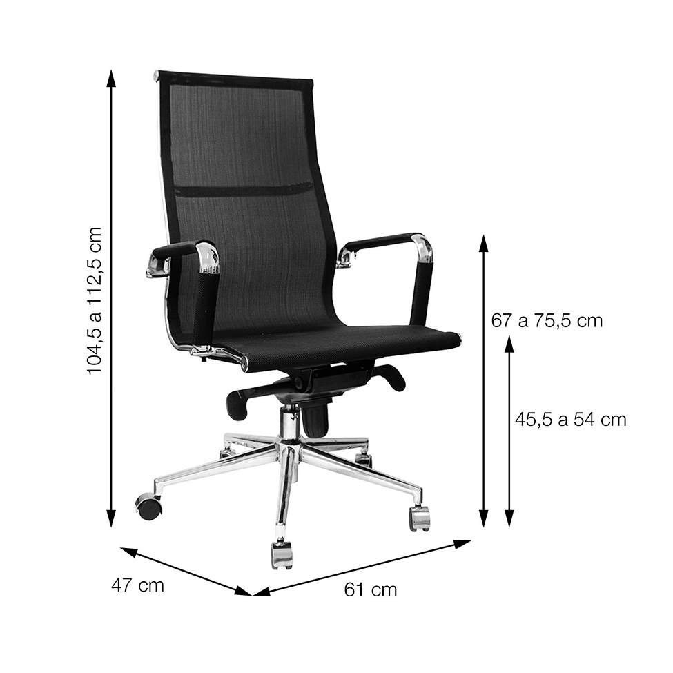 Cadeira de Escritório Presidente Eames Cobre