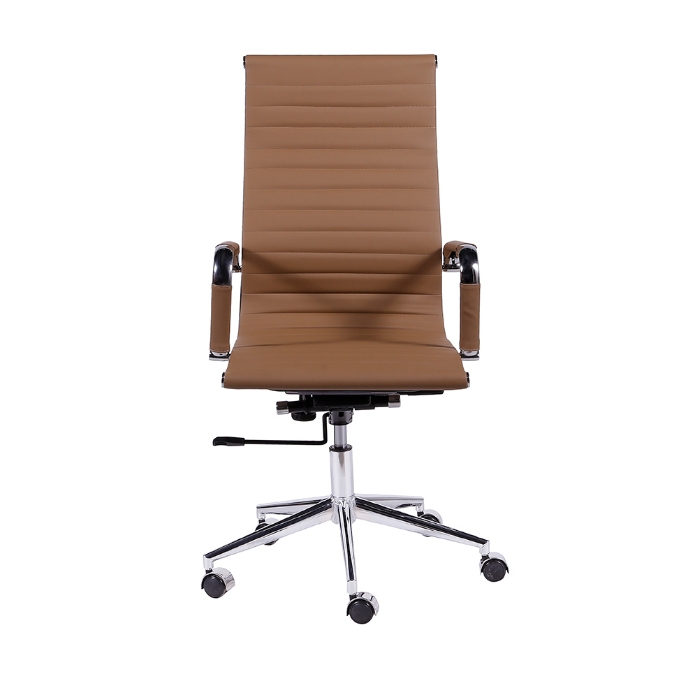 Cadeira de Escritório Presidente Eames Esteirinha Caramelo