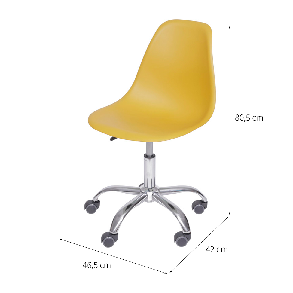 Cadeira de Escritório Secretária DKR Eames Açafrão