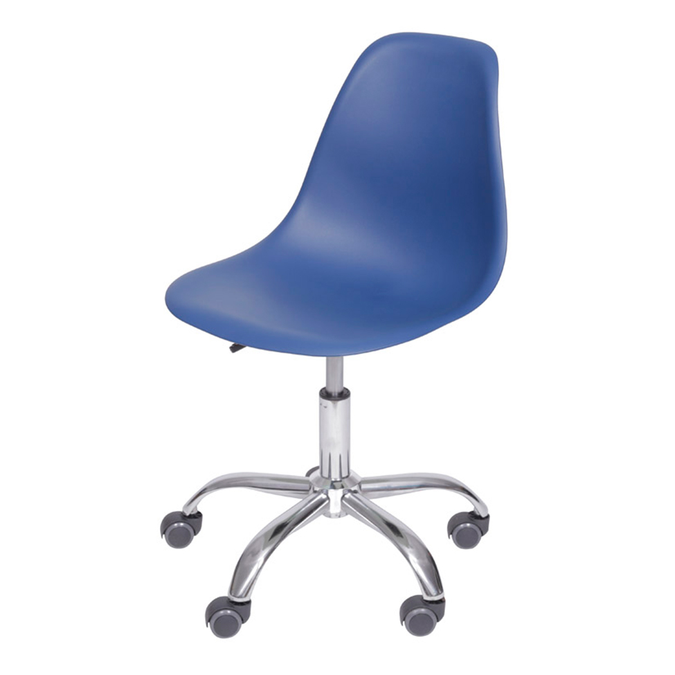 Cadeira de Escritório Secretária DKR Eames Azul Marinho