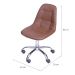 Cadeira de Escritório Secretária DKR Eames Botonê Café