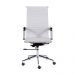 Cadeira de Escritorio Eames Esteirinha Alta - PU Branca