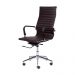 Cadeira de Escritorio Eames Esteirinha Alta - PU Café