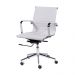 Cadeira de Escritorio Eames Esteirinha Baixa - PU Branca