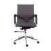 Cadeira de Escritorio Eames Esteirinha Baixa - PU Cinza