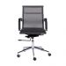 Cadeira de Escritorio Eames Esteirinha Baixa Fixa - Tela Mesh Cinza