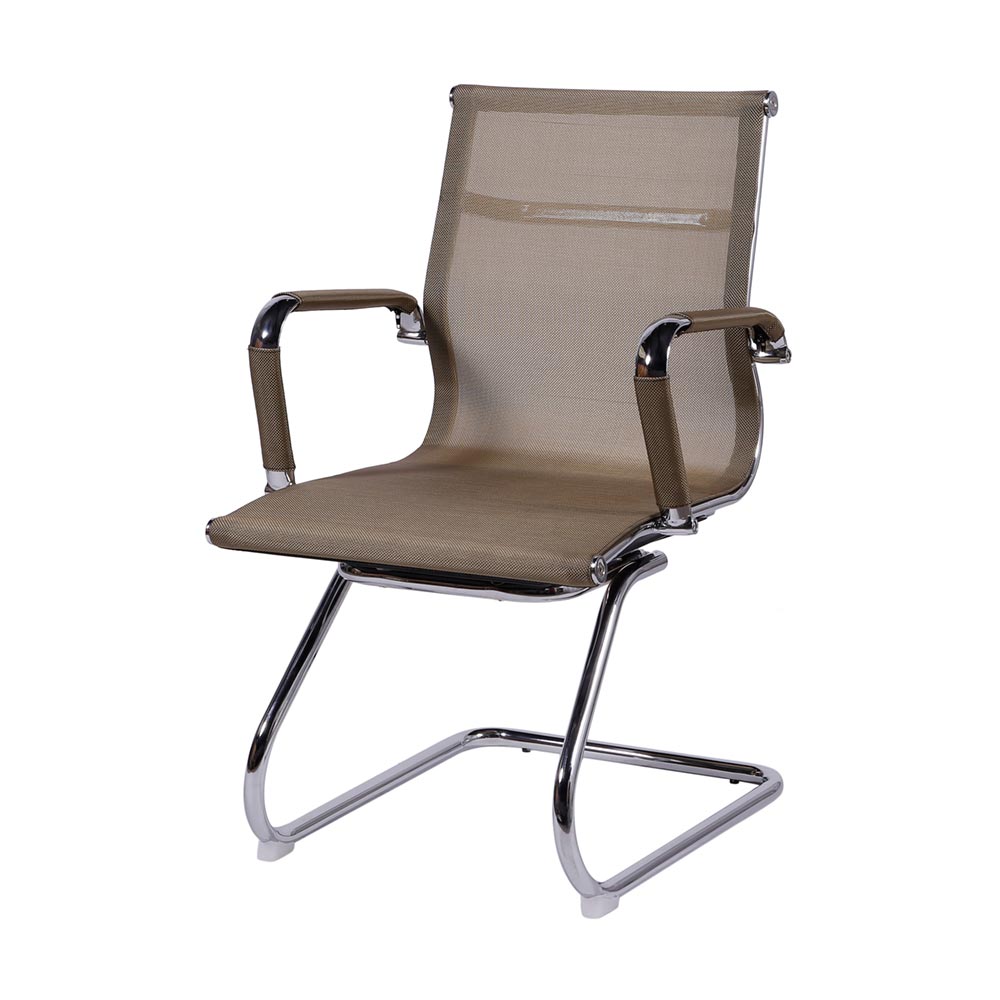 Cadeira de Escritorio Eames Esteirinha Baixa Fixa - Tela Mesh Cobre