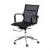 Cadeira de Escritorio Eames Esteirinha Baixa Tela - Mesh Preta