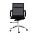 Cadeira de Escritorio Eames Esteirinha Baixa Tela - Mesh Preta