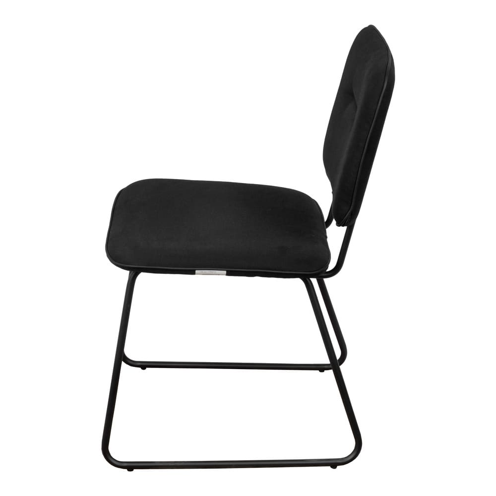 Cadeira de Jantar Modelo Batur - Assento em Espuma Revestido em Linho 88x52,5x62,5cm