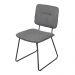 Cadeira de Jantar Modelo Batur - Assento em Espuma Revestido em Linho 88x52,5x62,5cm