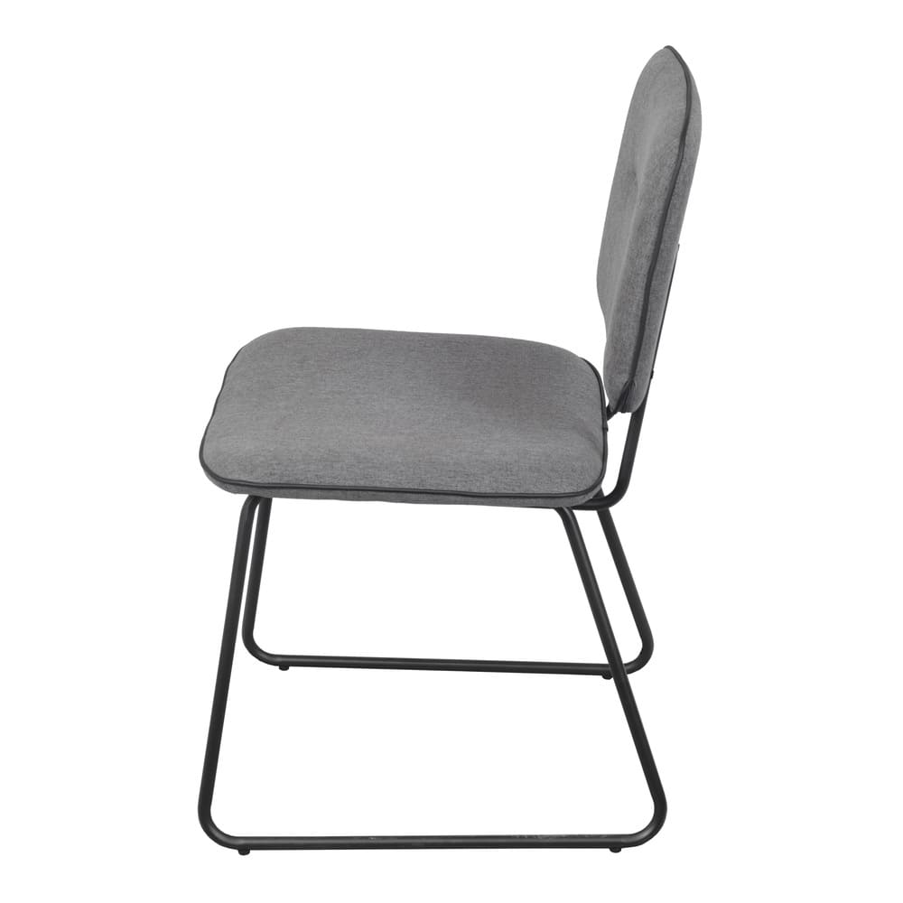 Cadeira de Jantar Modelo Batur - Assento em Espuma Revestido em Linho 88x52,5x62,5cm