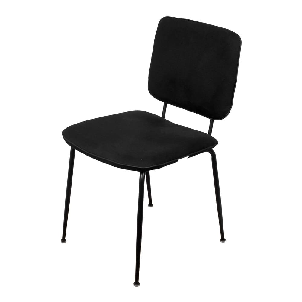 Cadeira de Jantar Modelo Batur 4 Pés - Assento em Espuma Revestido em Linho 85x48x59cm