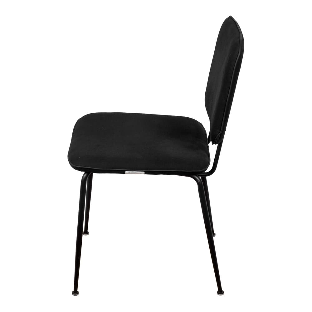 Cadeira de Jantar Modelo Batur 4 Pés - Assento em Espuma Revestido em Linho 85x48x59cm