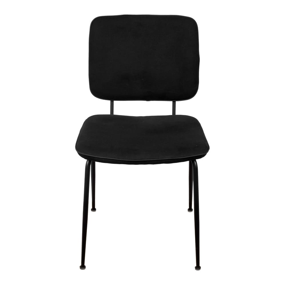Cadeira de Jantar Modelo Batur 4 Pés - Assento em Espuma Revestido em Linho 85x48x59cm