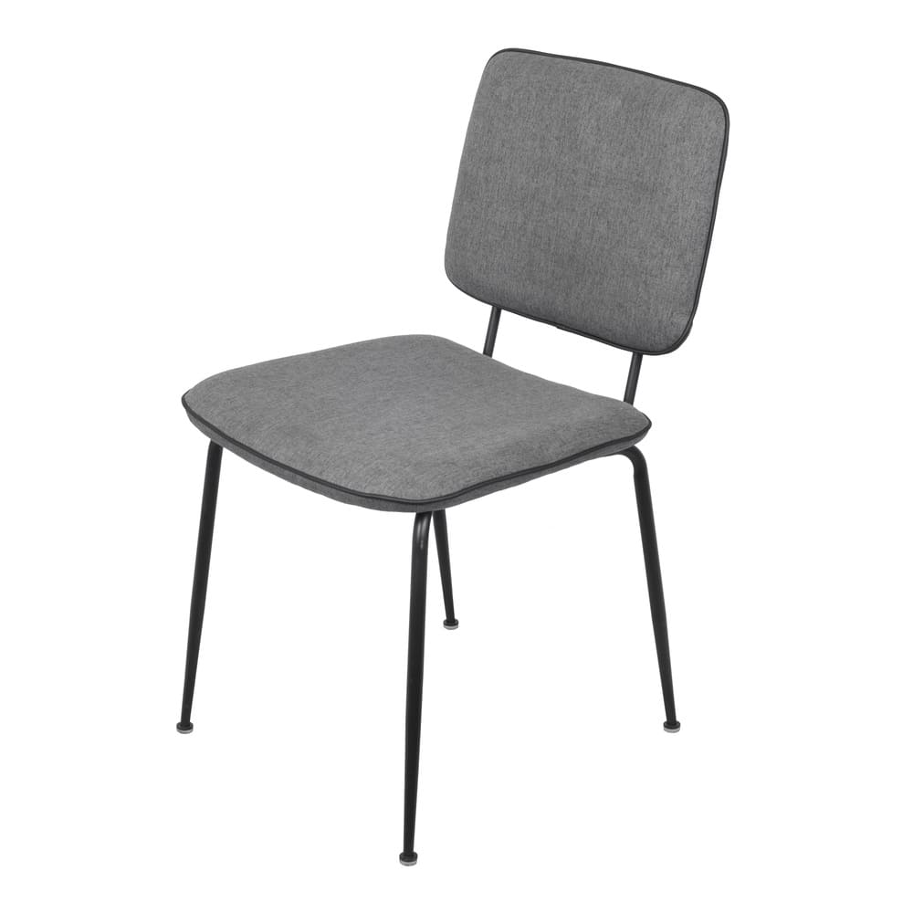 Cadeira de Jantar Modelo Batur 4 Pés - Assento em Espuma Revestido em Linho 85x48x59cm