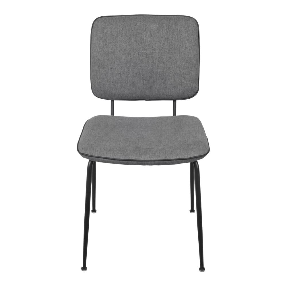 Cadeira de Jantar Modelo Batur 4 Pés - Assento em Espuma Revestido em Linho 85x48x59cm