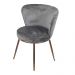 Cadeira de Jantar Modelo Nanda base cobre - Assento em Espuma Revestido em Veludo 79x57x60cm
