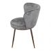 Cadeira de Jantar Modelo Nanda base cobre - Assento em Espuma Revestido em Veludo 79x57x60cm