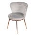 Cadeira de Jantar Modelo Nanda base cobre - Assento em Espuma Revestido em Veludo 79x57x60cm