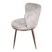 Cadeira de Jantar Modelo Nanda base cobre - Assento em Espuma Revestido em Veludo 79x57x60cm