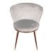 Cadeira de Jantar Modelo Nanda base cobre - Assento em Espuma Revestido em Veludo 79x57x60cm