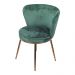 Cadeira de Jantar Modelo Nanda base cobre - Assento em Espuma Revestido em Veludo 79x57x60cm