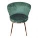 Cadeira de Jantar Modelo Nanda base cobre - Assento em Espuma Revestido em Veludo 79x57x60cm