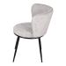 Cadeira de Jantar Modelo Nanda base preta - Assento em Espuma Revestido em Veludo 79x57x60cm