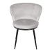 Cadeira de Jantar Modelo Nanda base preta - Assento em Espuma Revestido em Veludo 79x57x60cm