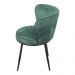 Cadeira de Jantar Modelo Nanda base preta - Assento em Espuma Revestido em Veludo 79x57x60cm