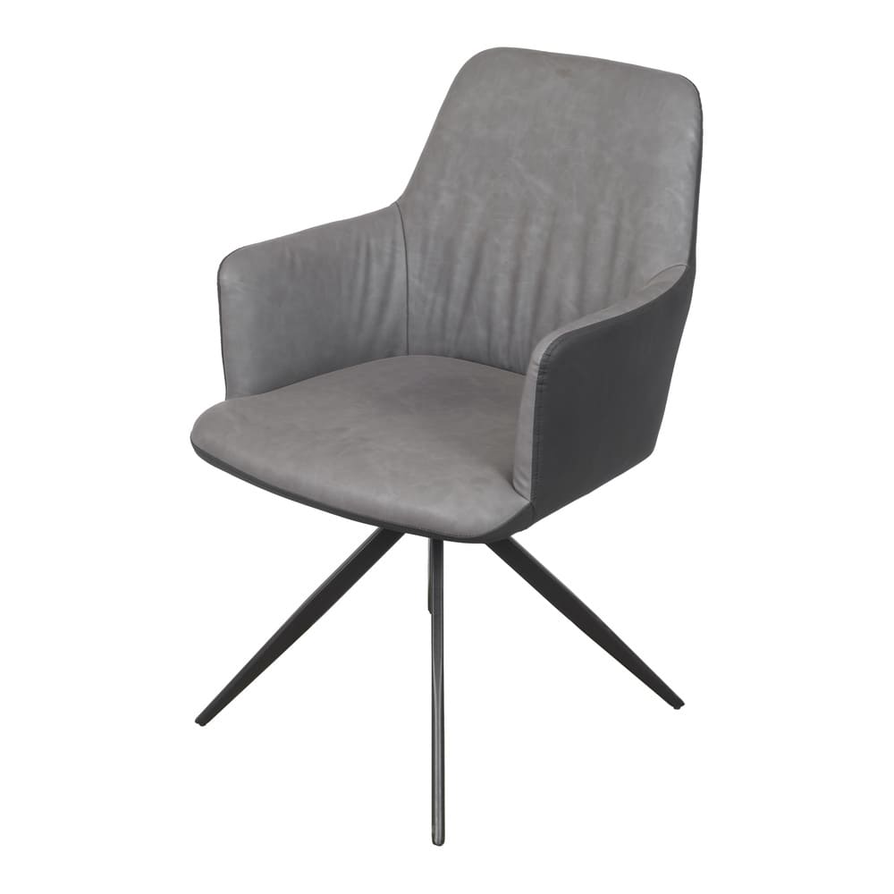 Cadeira de Jantar Modelo Piz com Braço - Assento em Espuma Revestido em PU 87x59x65cm