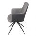 Cadeira de Jantar Modelo Piz com Braço - Assento em Espuma Revestido em PU 87x59x65cm