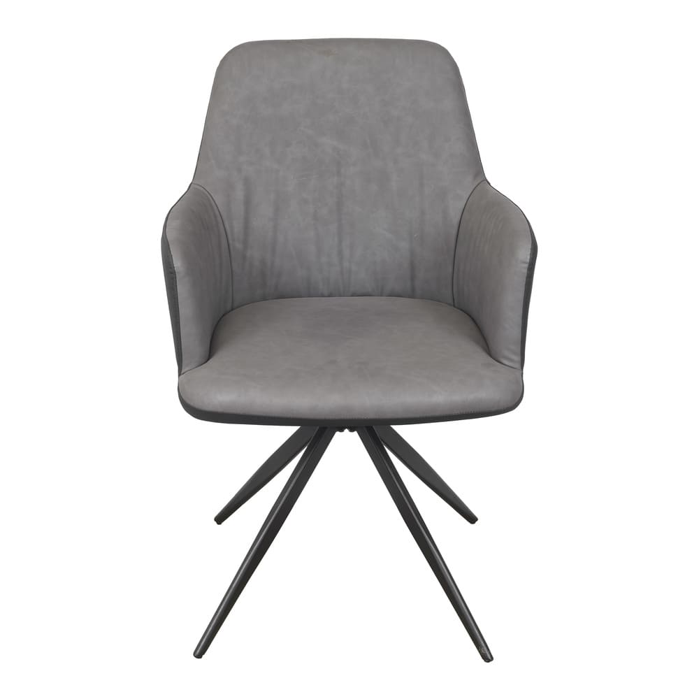 Cadeira de Jantar Modelo Piz com Braço - Assento em Espuma Revestido em PU 87x59x65cm